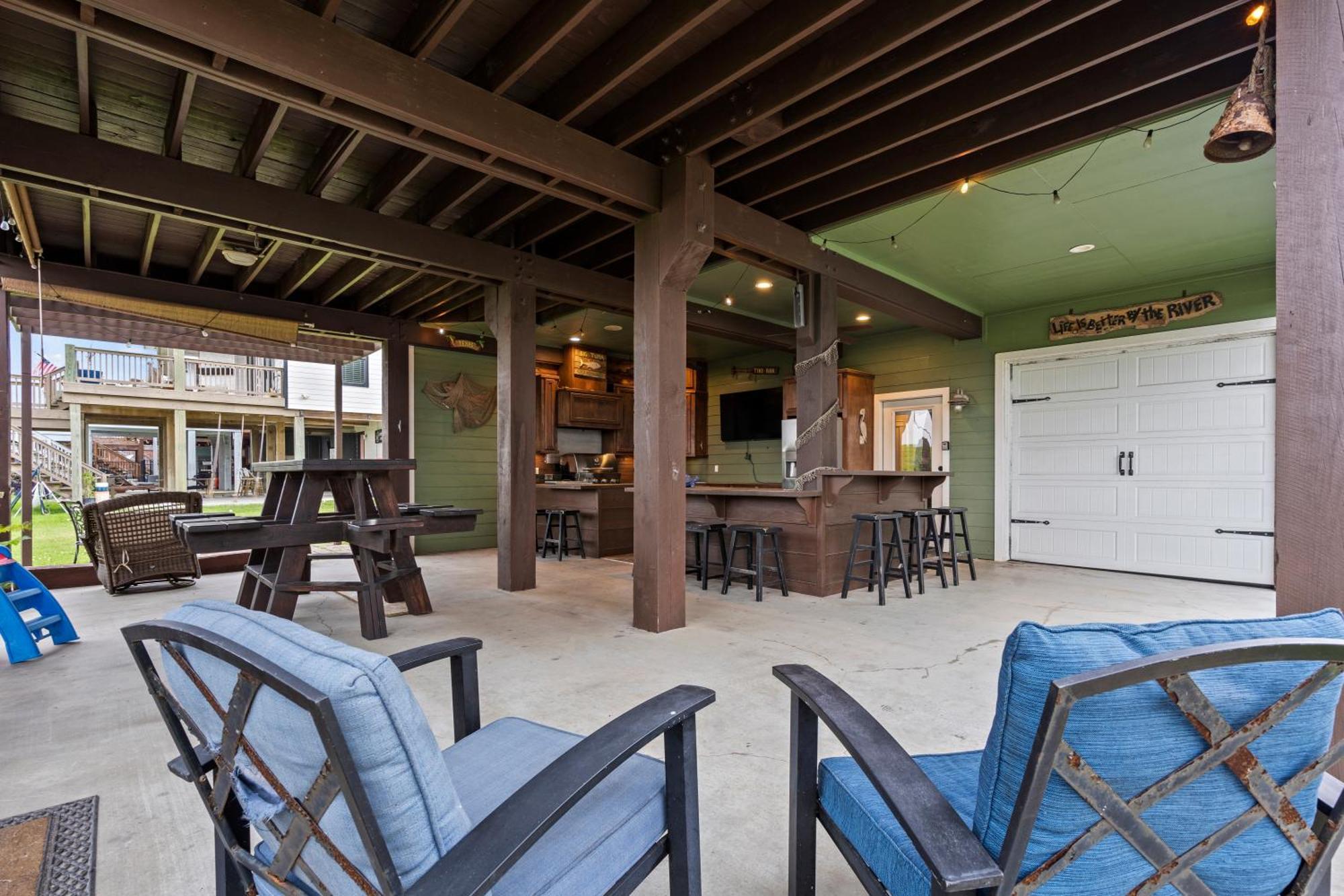 Luxury Waterfront Home Family And Pet Friendly Near Surfside Beach 11 Mins Freeport Eksteriør bilde